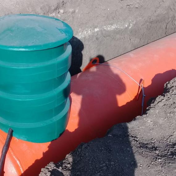 Установка газгольдера 10 800